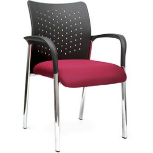 An image of a purple office chair.