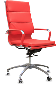 An image of a red office chair.