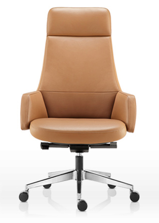 An image of a brown office chair.